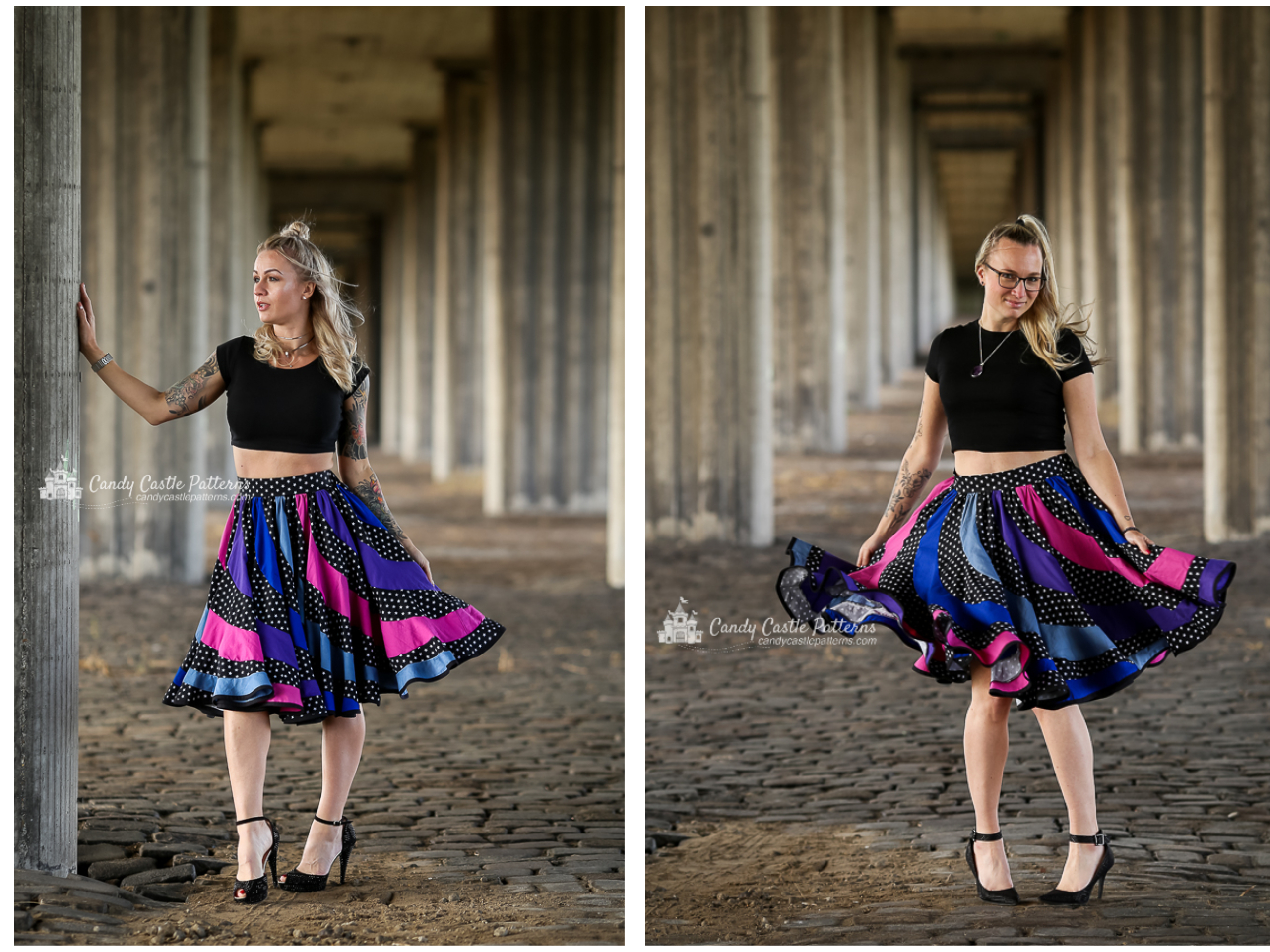 Peppermint Swirl Skirt/Dress for Adults | candycastlepatterns.com